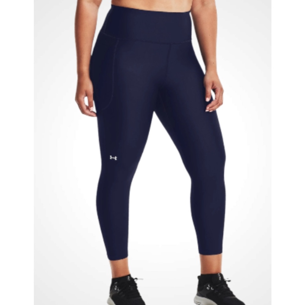 Under Armour Heatgear Compression Women's Navy Leggings Large